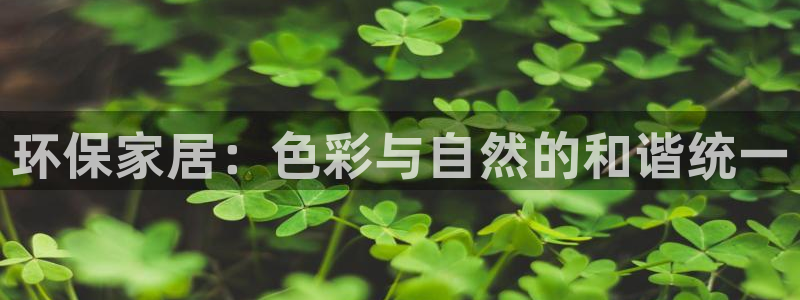 杏耀代理1980：环保家居：色彩与自然的和谐统一