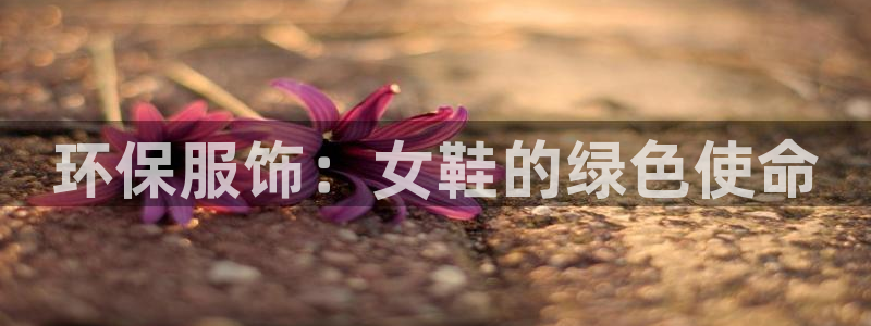 杏耀平台招商的流程：环保服饰：女鞋的绿色使命