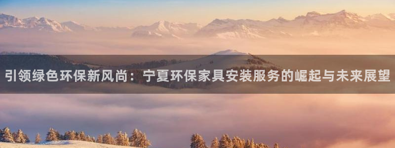 杏耀平台登录入口：引领绿色环保新风尚：宁夏环保家具安装服务的