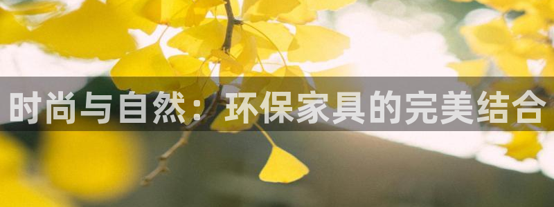 杏耀注册登录测速：时尚与自然：环保家具的完美结合
