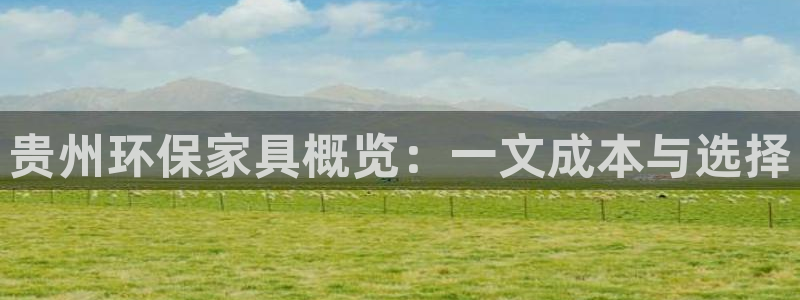 杏耀平台到底能玩吗：贵州环保家具概览：一文成本与选择