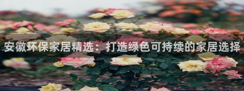 杏耀平台代理：安徽环保家居精选：打造绿色可持续的家居选择