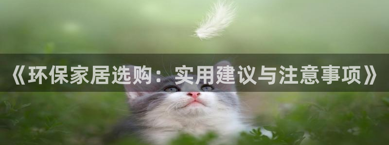 杏耀平台黑款：《环保家居选购：实用建议与注意事项》